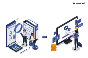 Diagram showing how e-invoicing in the UAE works, including XML/JSON validation, ASP integration, and digital invoice compliance.