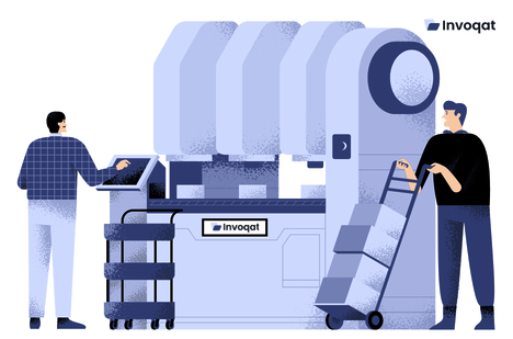 Illustration showing inventory system update delay between stock arrival, verification, inspection, and system posting stages.